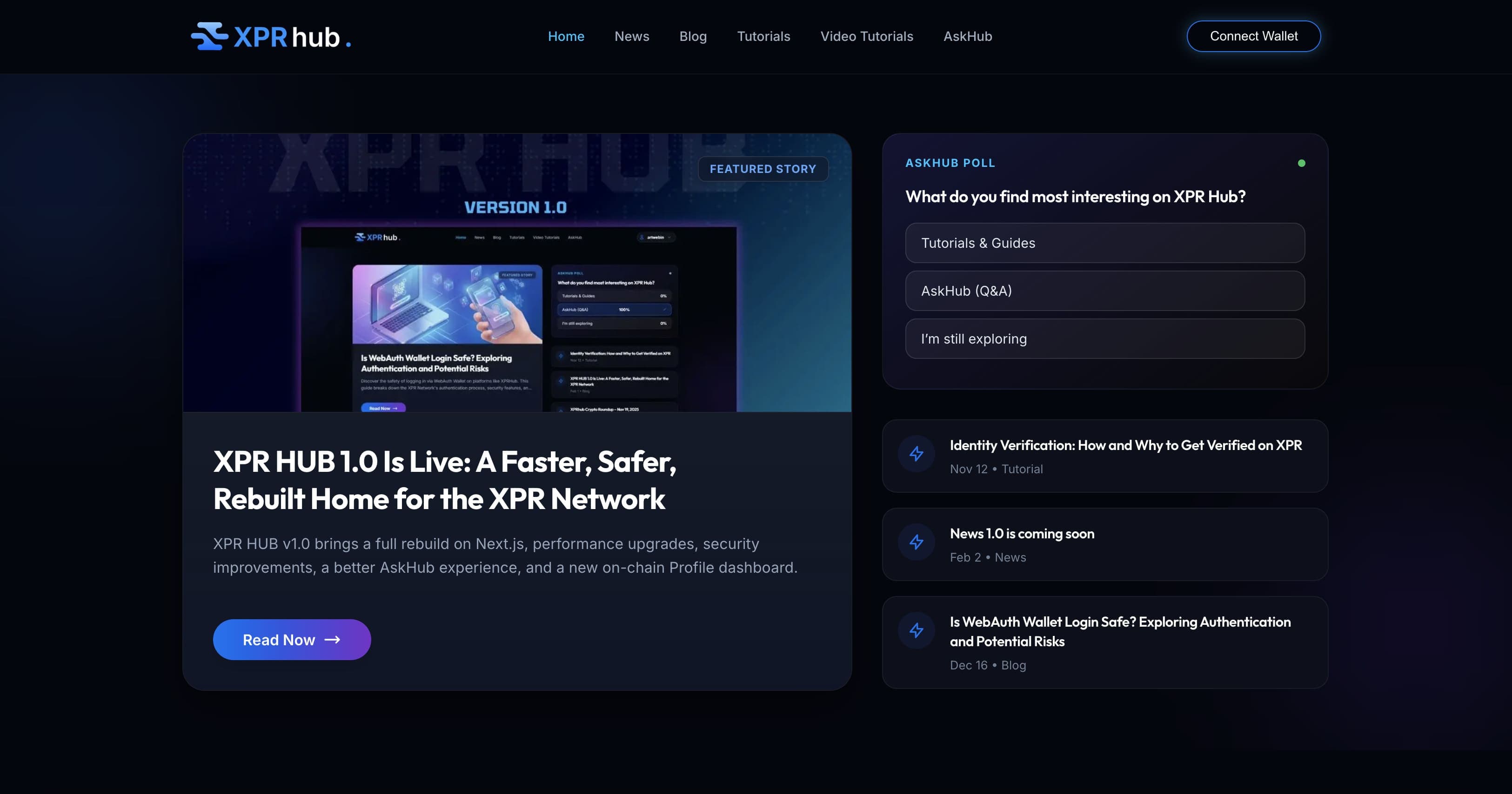 XPR Hub Platform Interface
